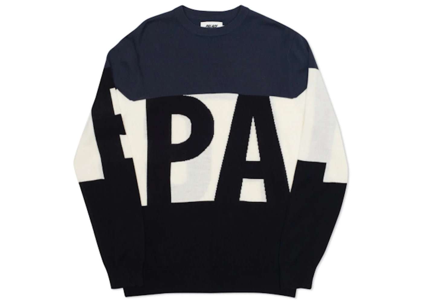 Palace Jumbo Font Knit White/Black