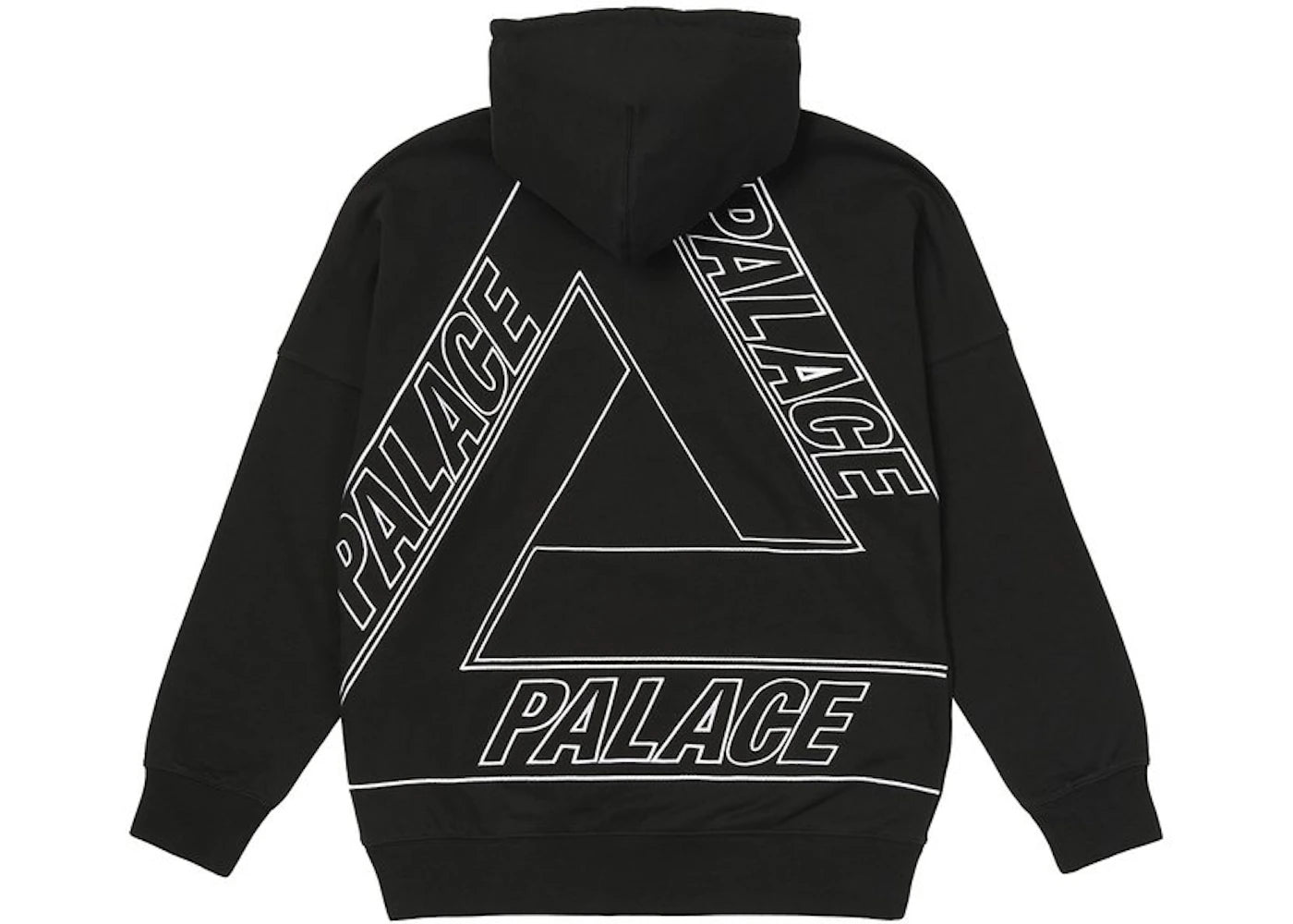 Palace Jumbo Tri-Ferg Drop Shoulder Hood Black
