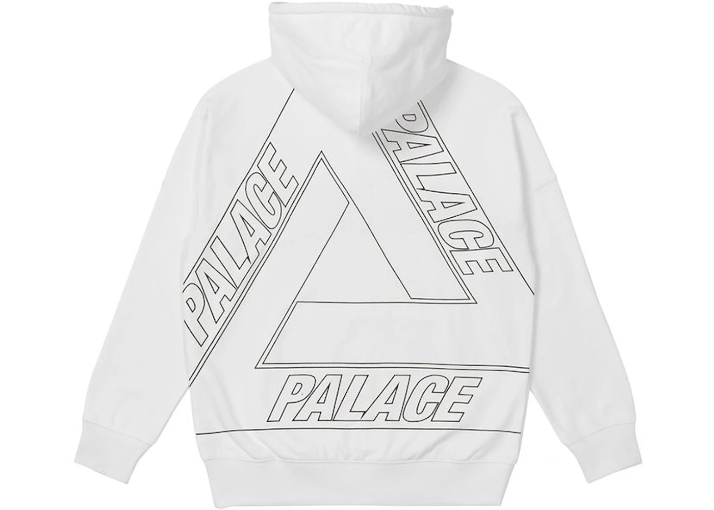 Palace Jumbo Tri-Ferg Drop Shoulder Hood White