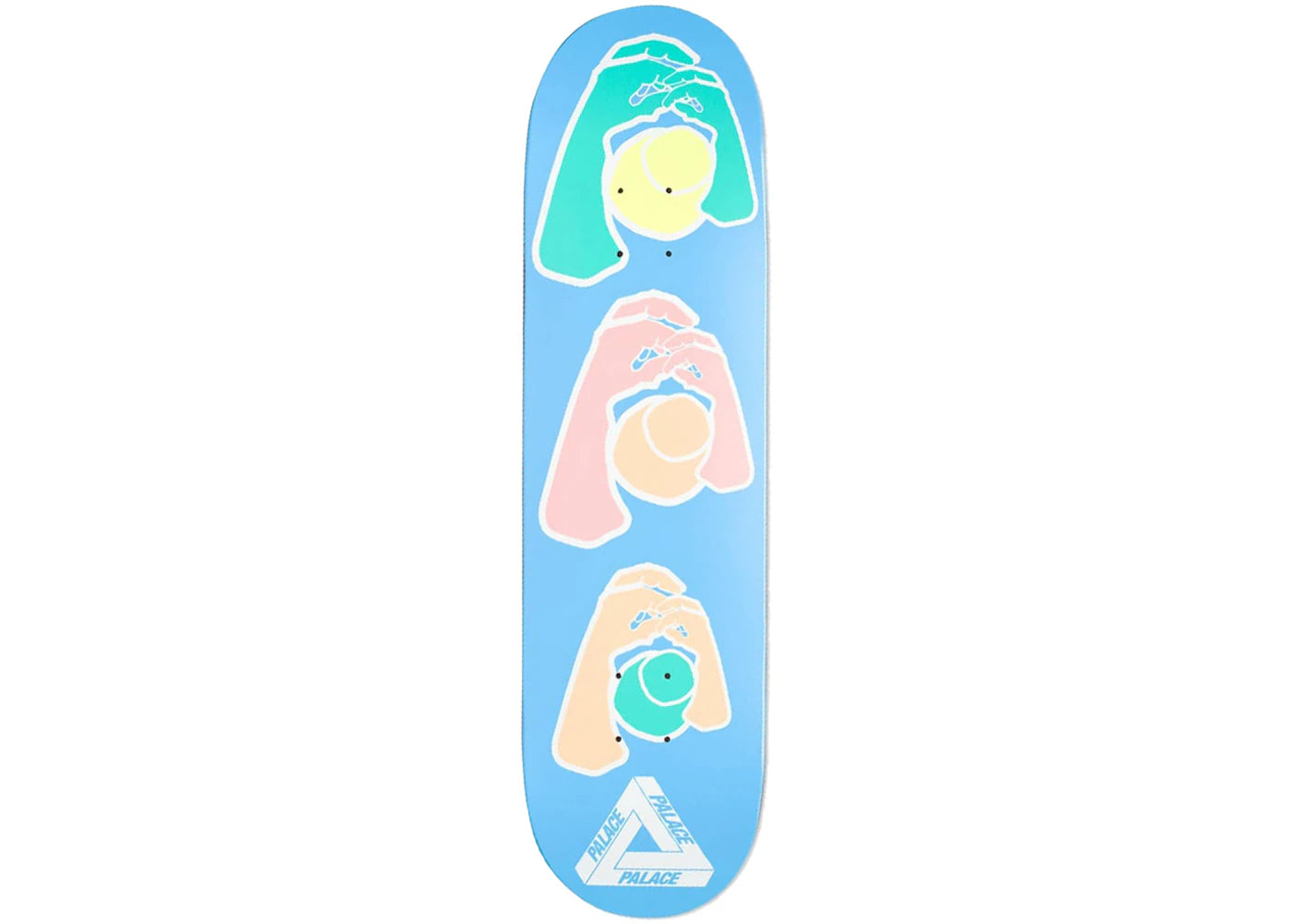 Palace Knight Skateboard Deck Light Blue