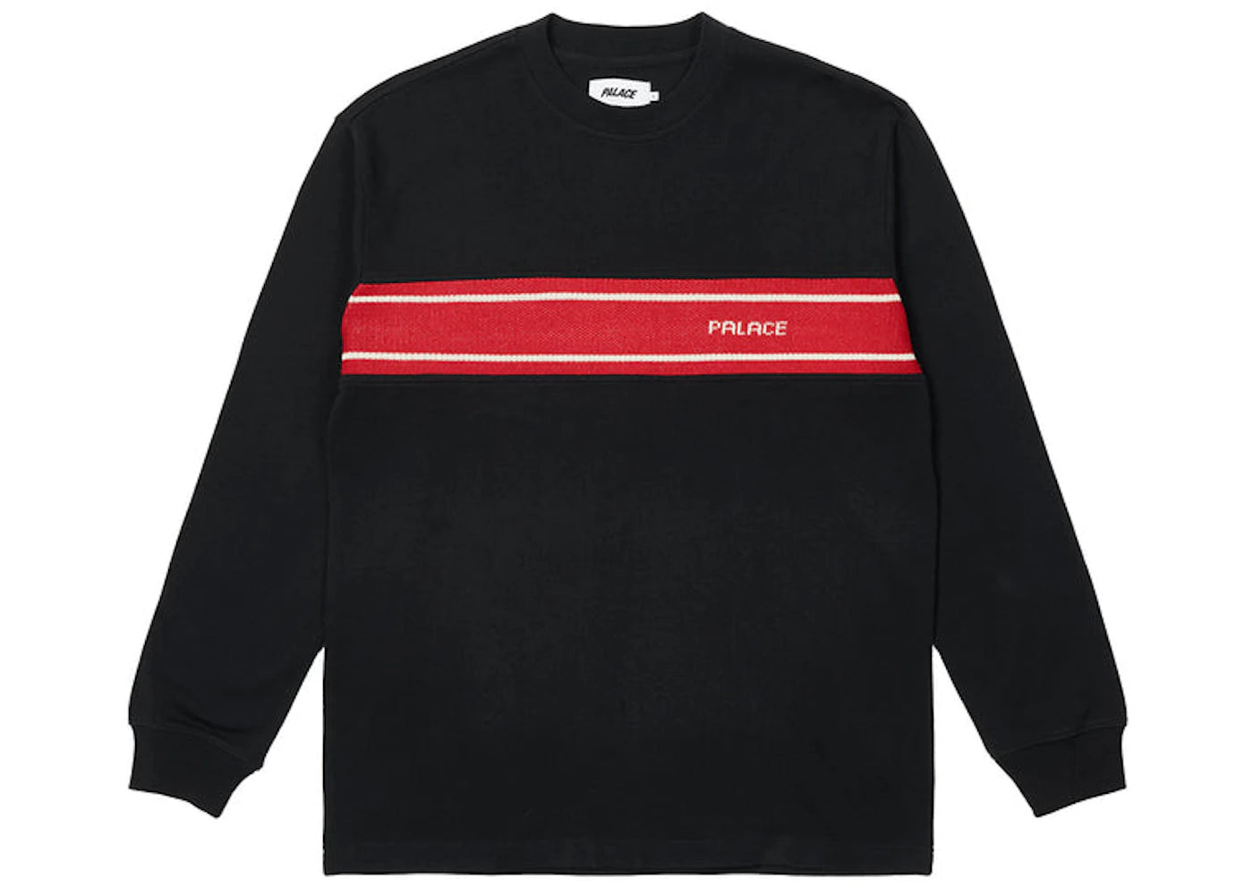 Palace Knit Block L/S Tee Black