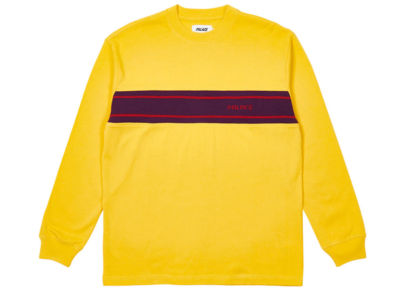 Palace Knit Block L/S Tee Yellow