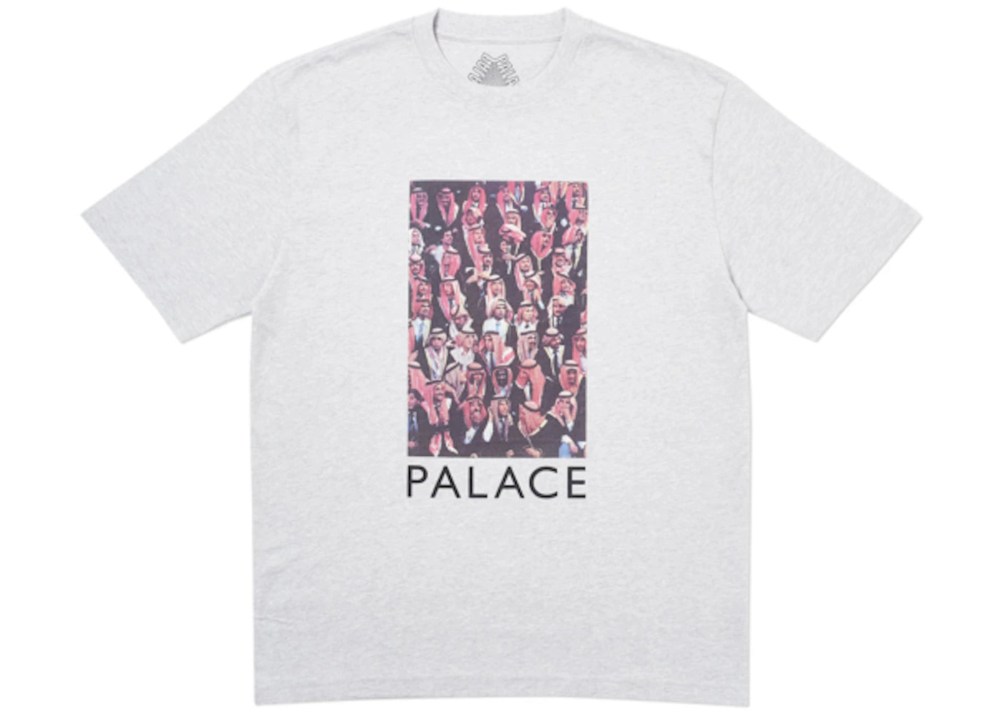 Palace Large Up T-Shirt Grey Marl