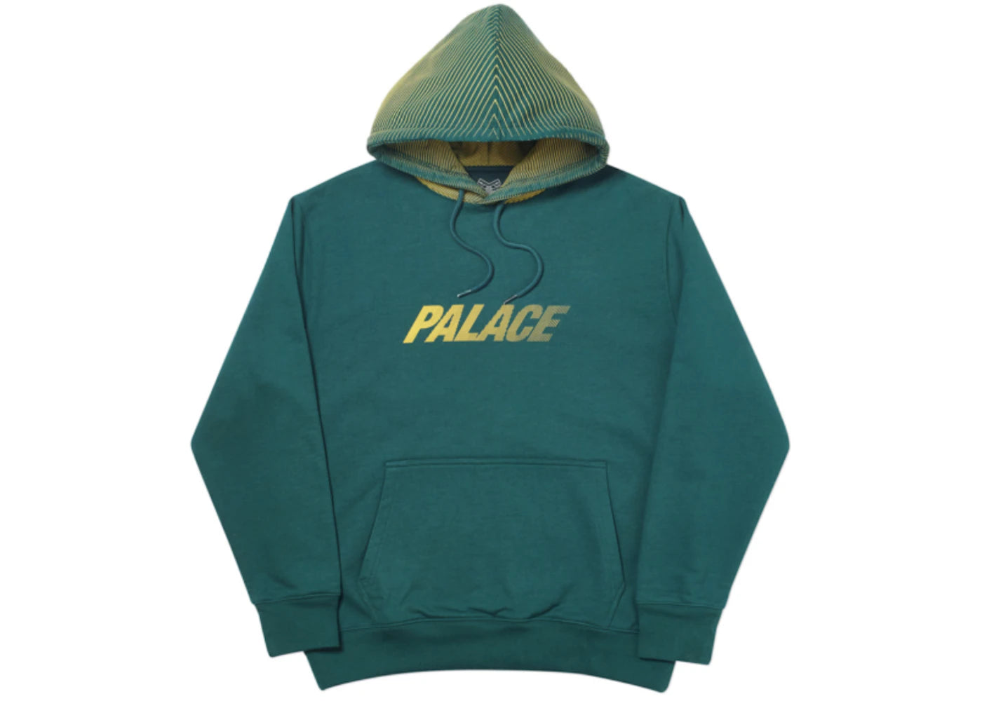 Palace Laser Lines Hood Dark Green