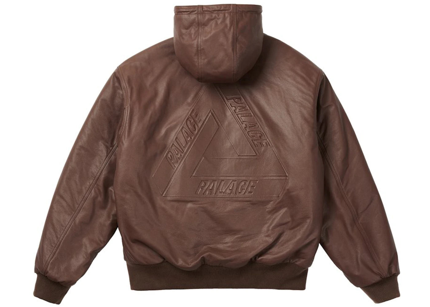 Palace Leather Bossy Jacket Brown