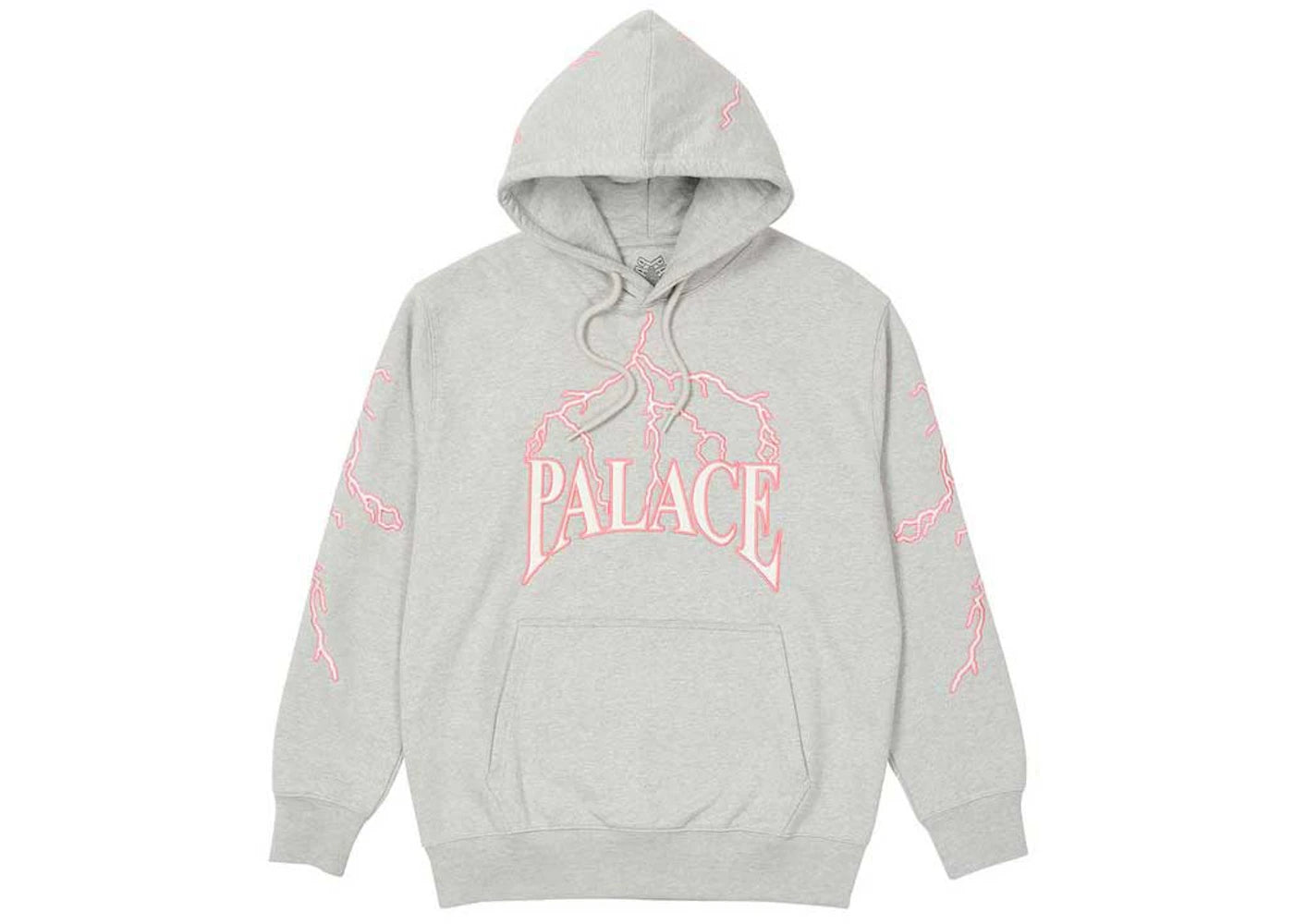 Palace Lightning Speed Hood Grey Marl