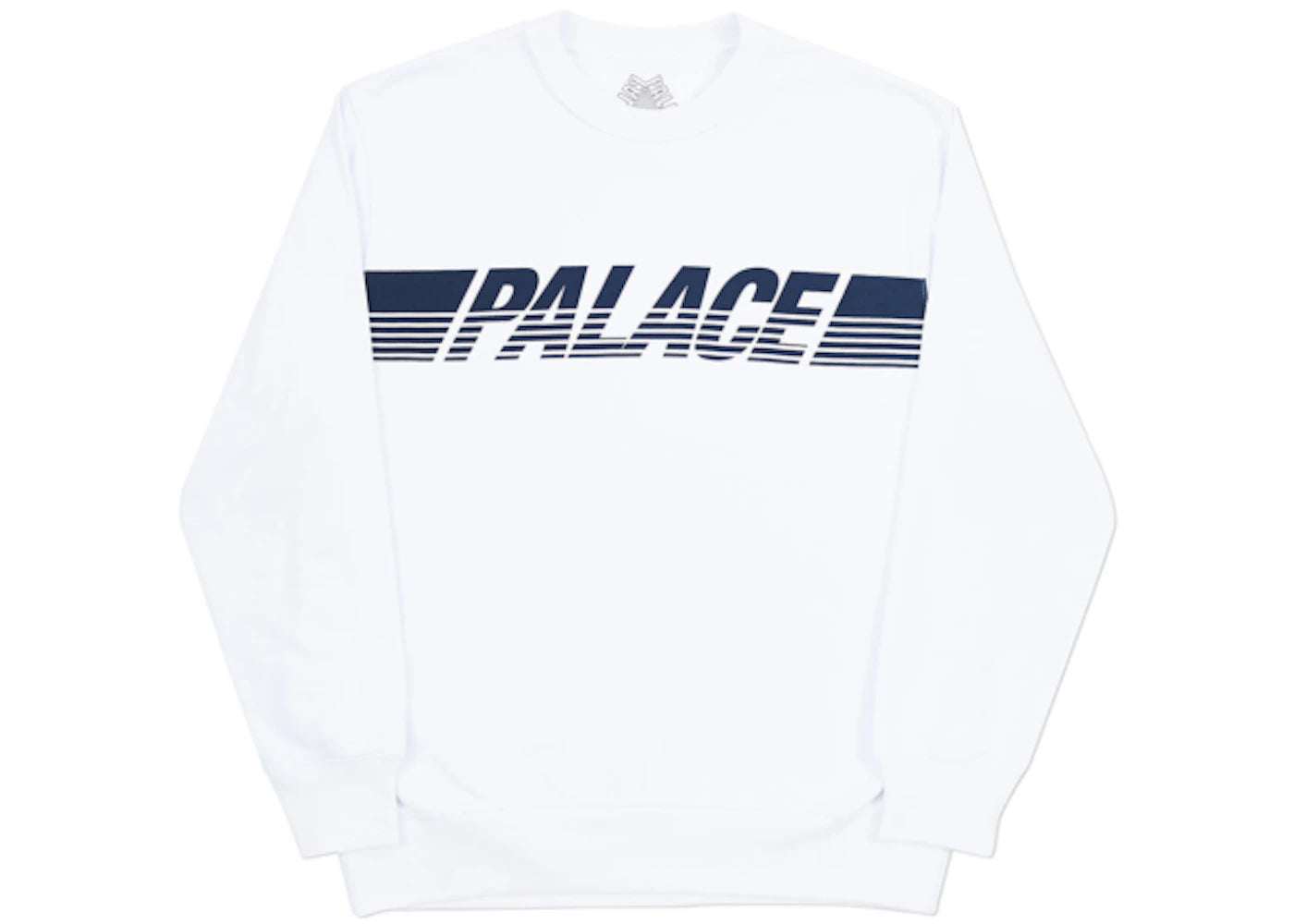 Palace Line Crew White/Navy