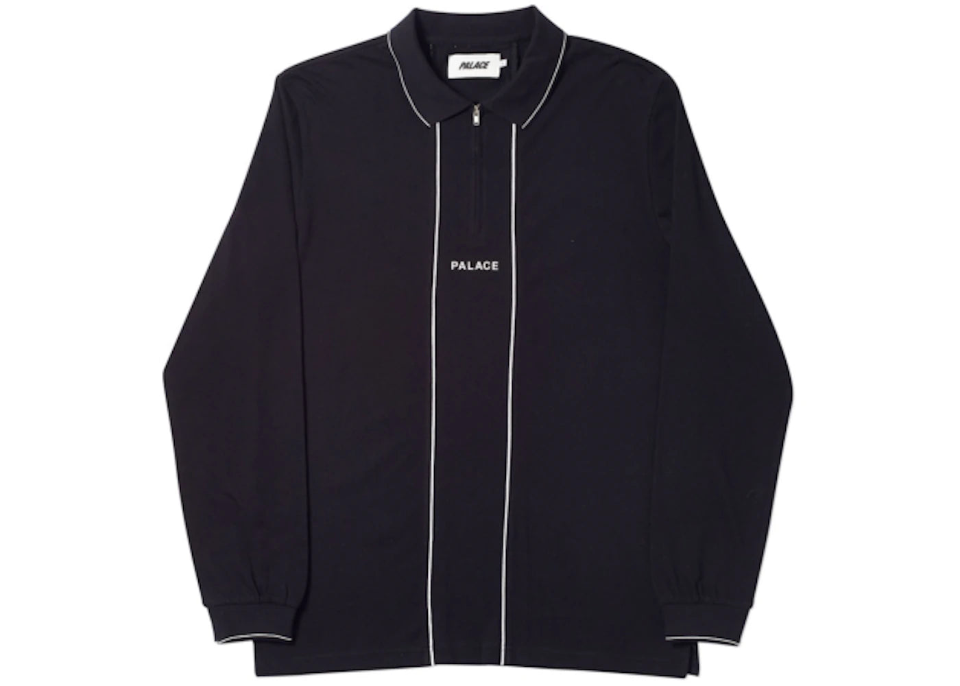 Palace Liner Longsleeve Polo Black