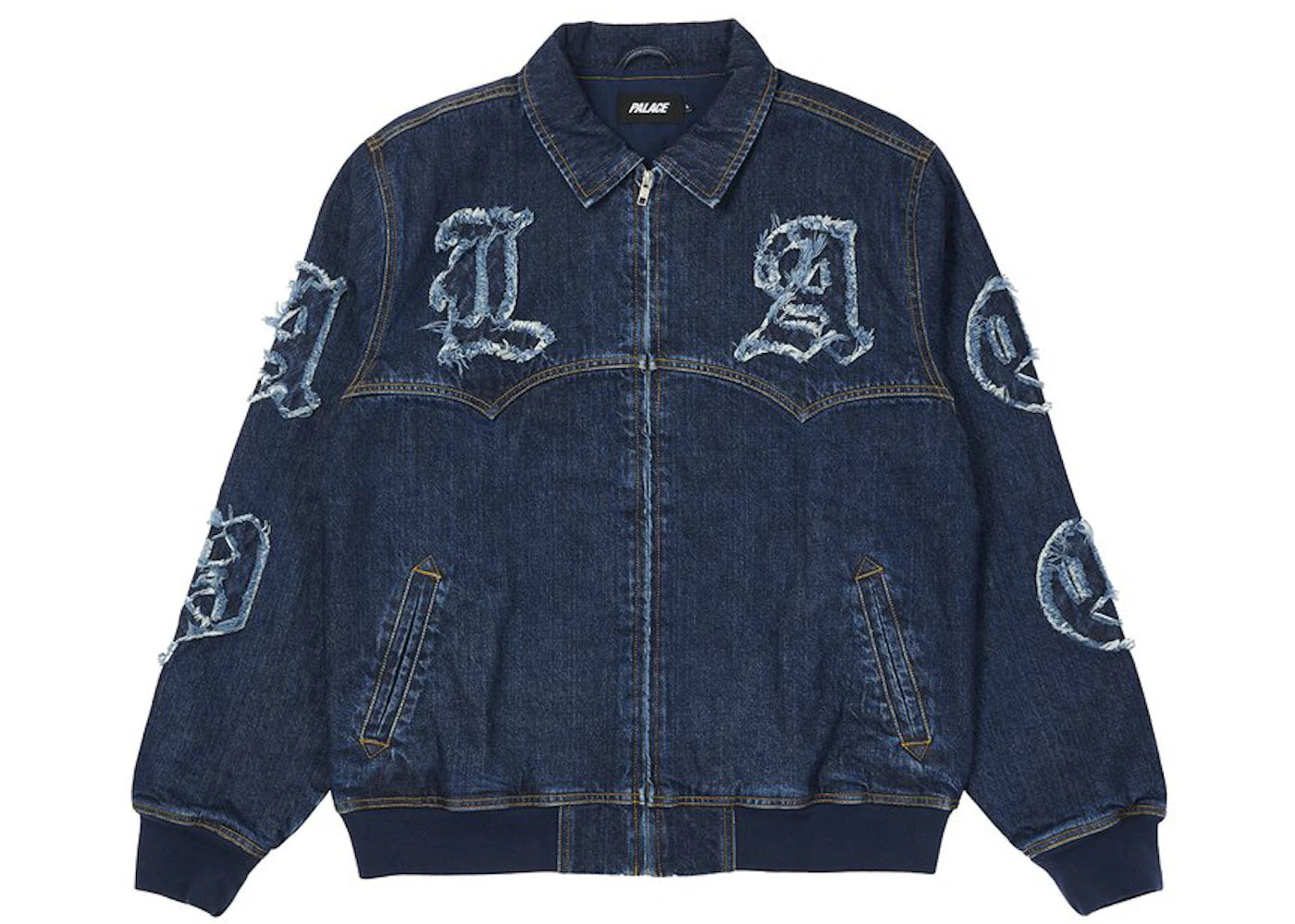 Palace Lique Denim Jacket Mid Stone Wash