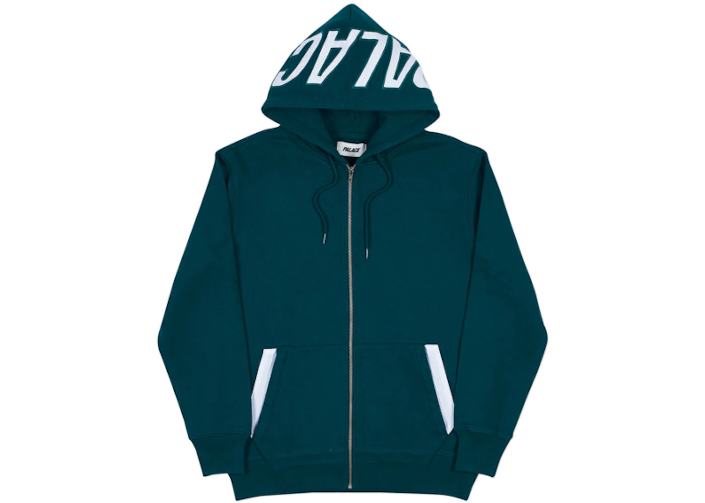 Palace Lique Hood Green/White