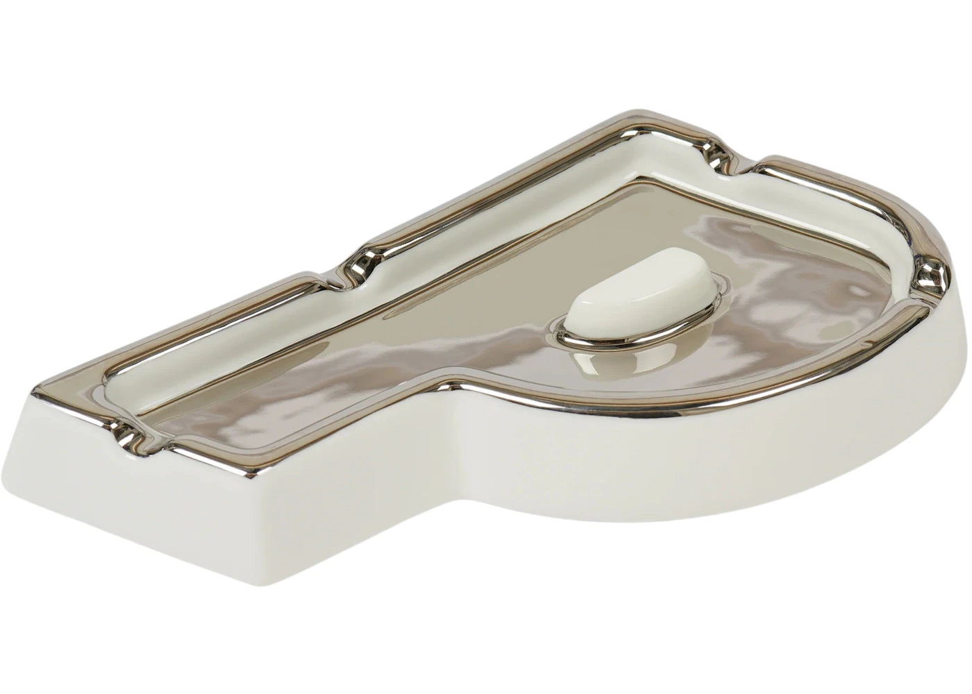 Palace Logo Ashtray White/Silver