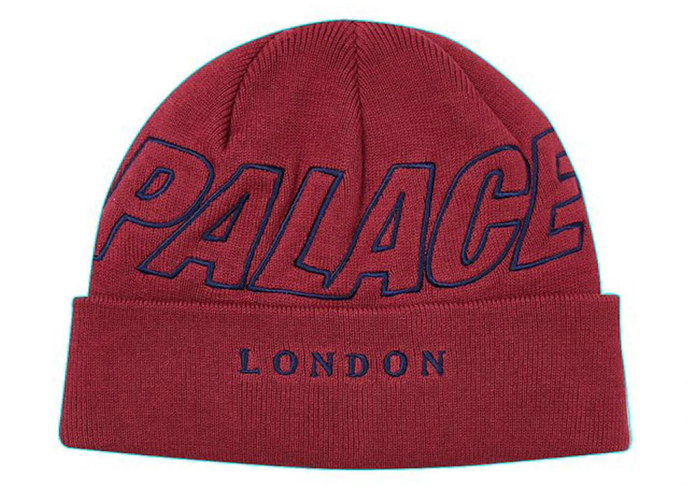Palace London Beanie Burgundy