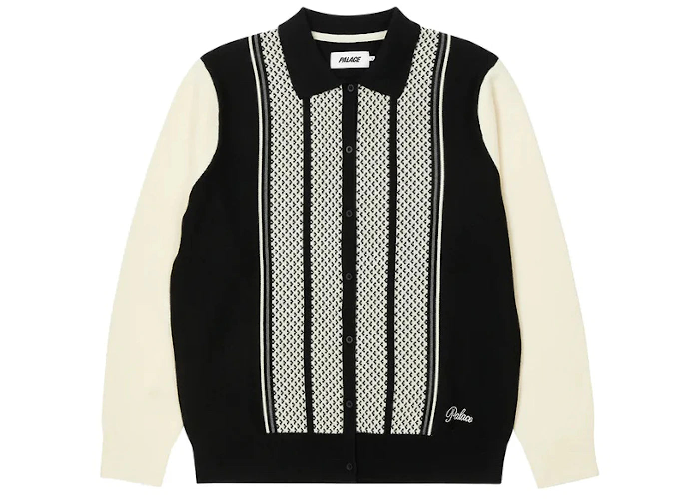 Palace London Knitted Polo Black