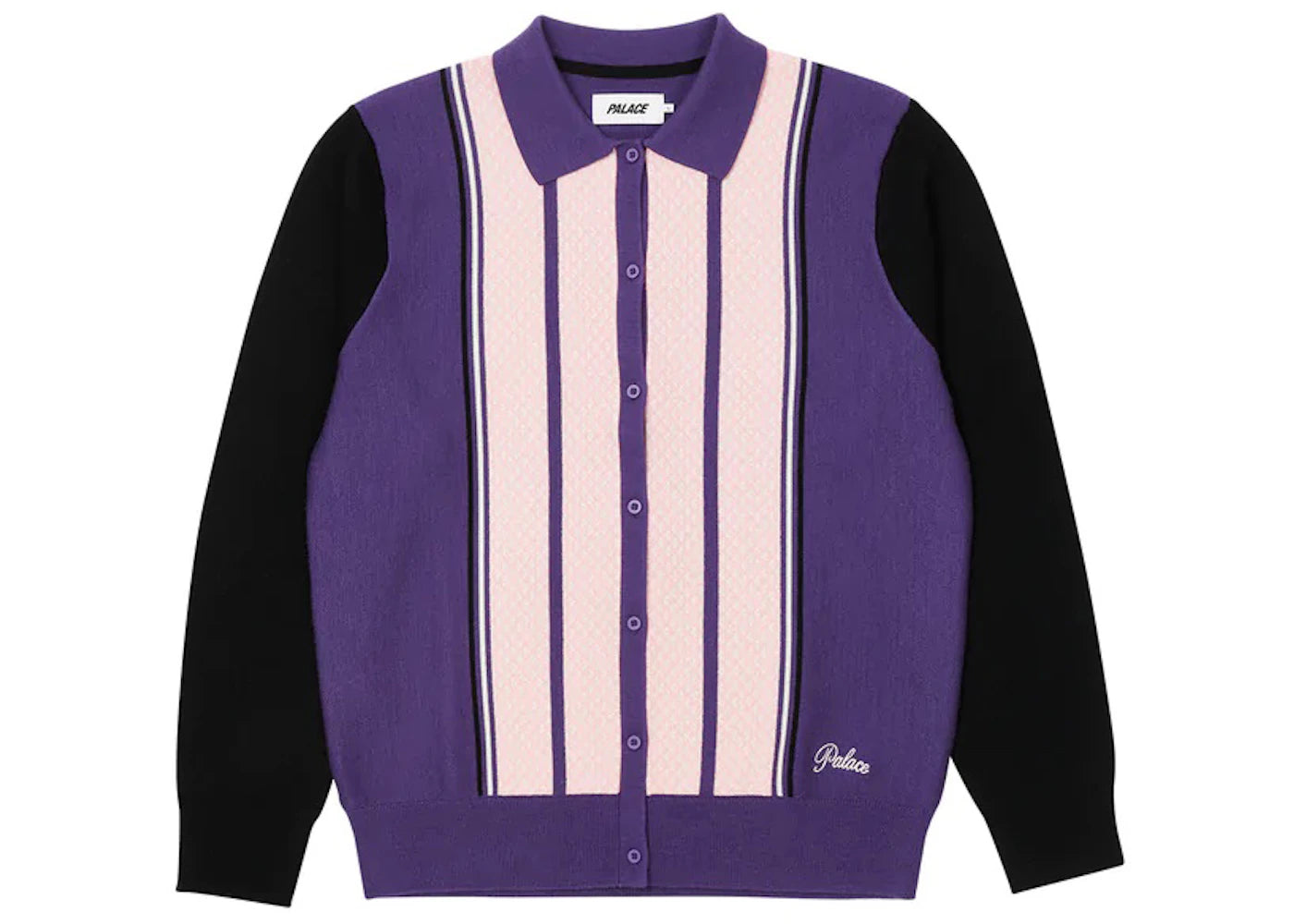 Palace London Knitted Polo Purple