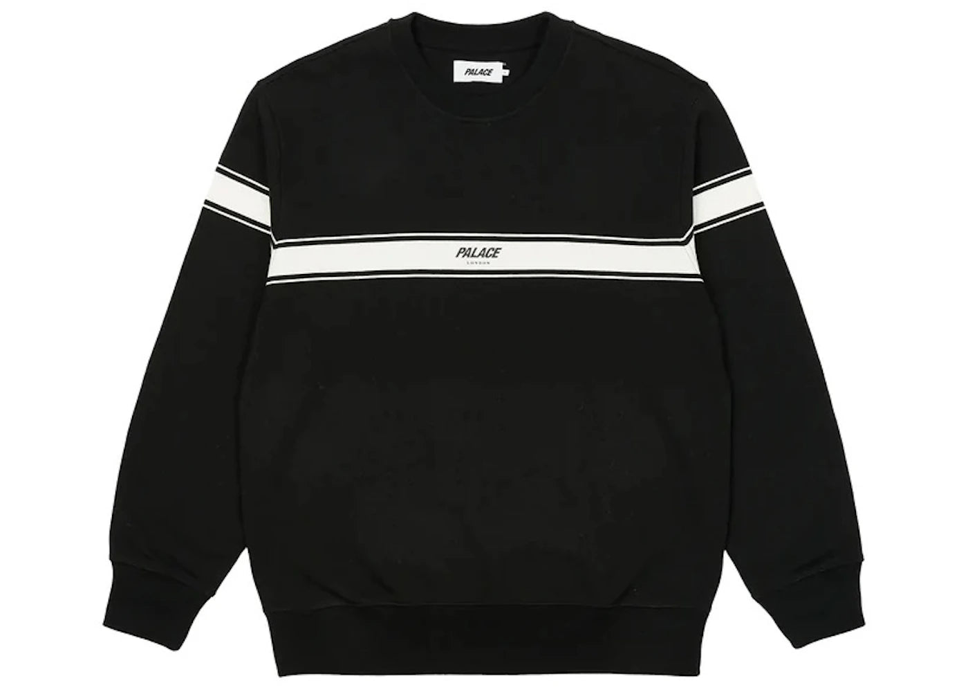 Palace London Tri Band Crew Black