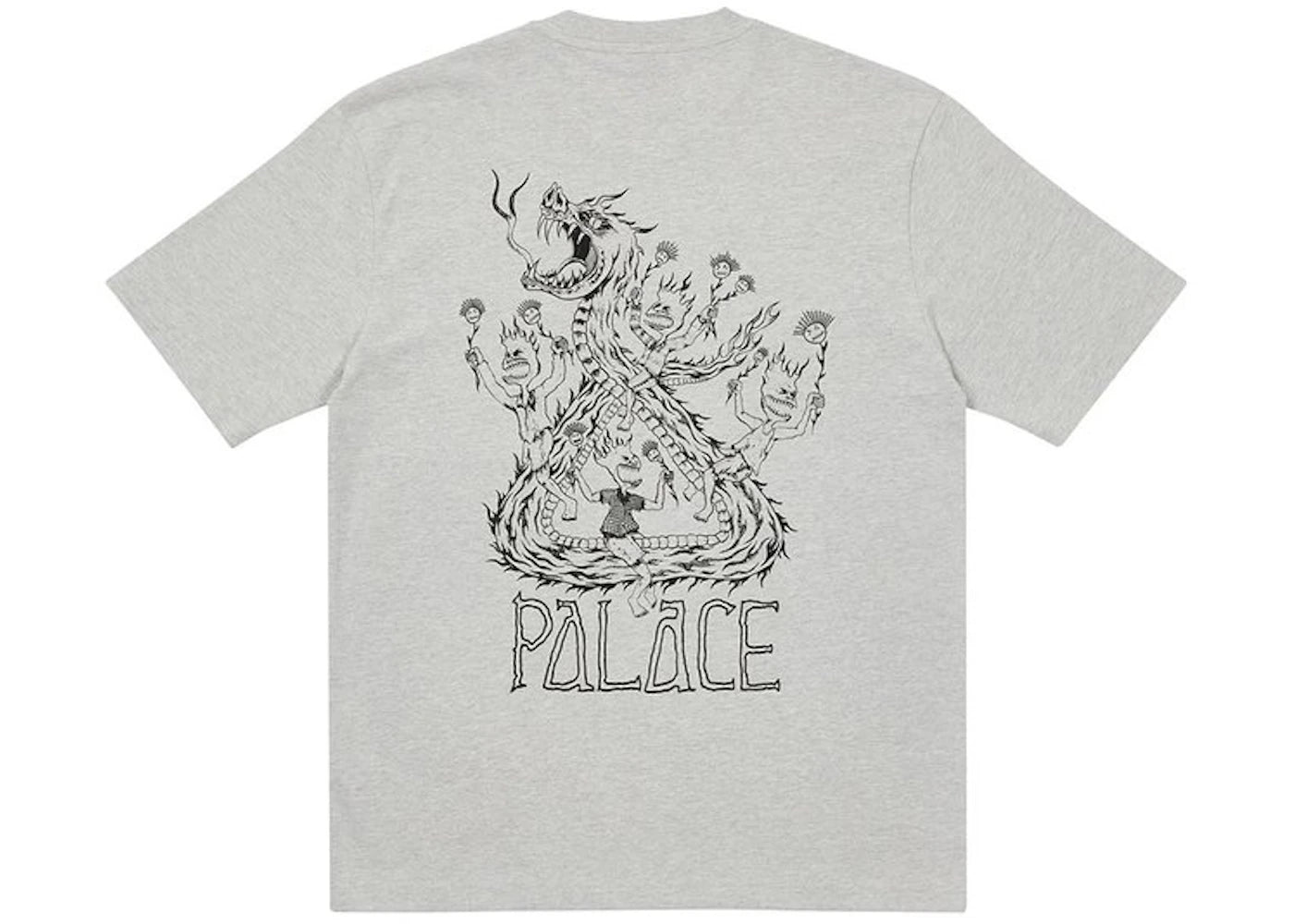 Palace Lotties Classic T-shirt Grey Marl