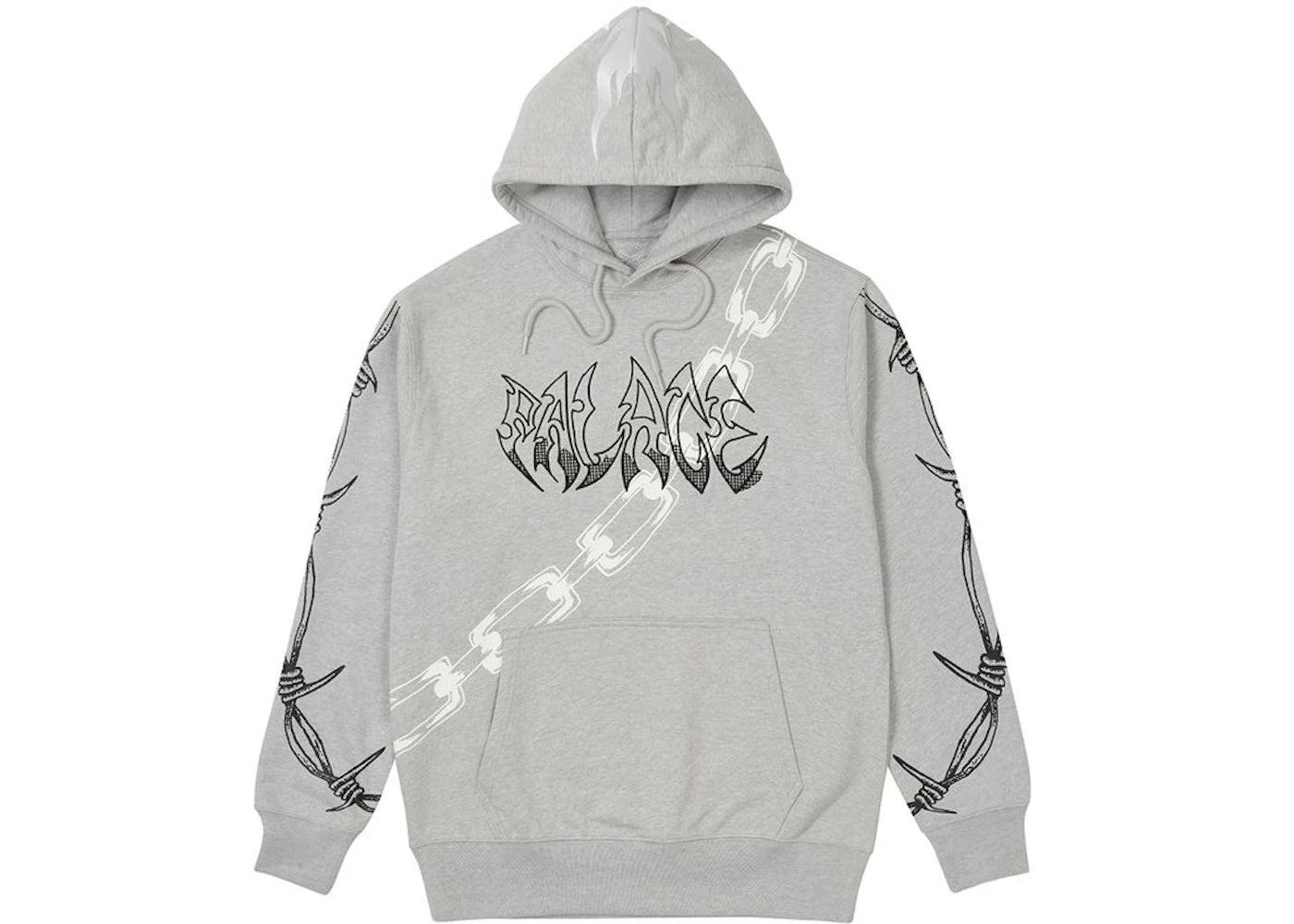 Palace Lotties Devil Hood Grey Marl