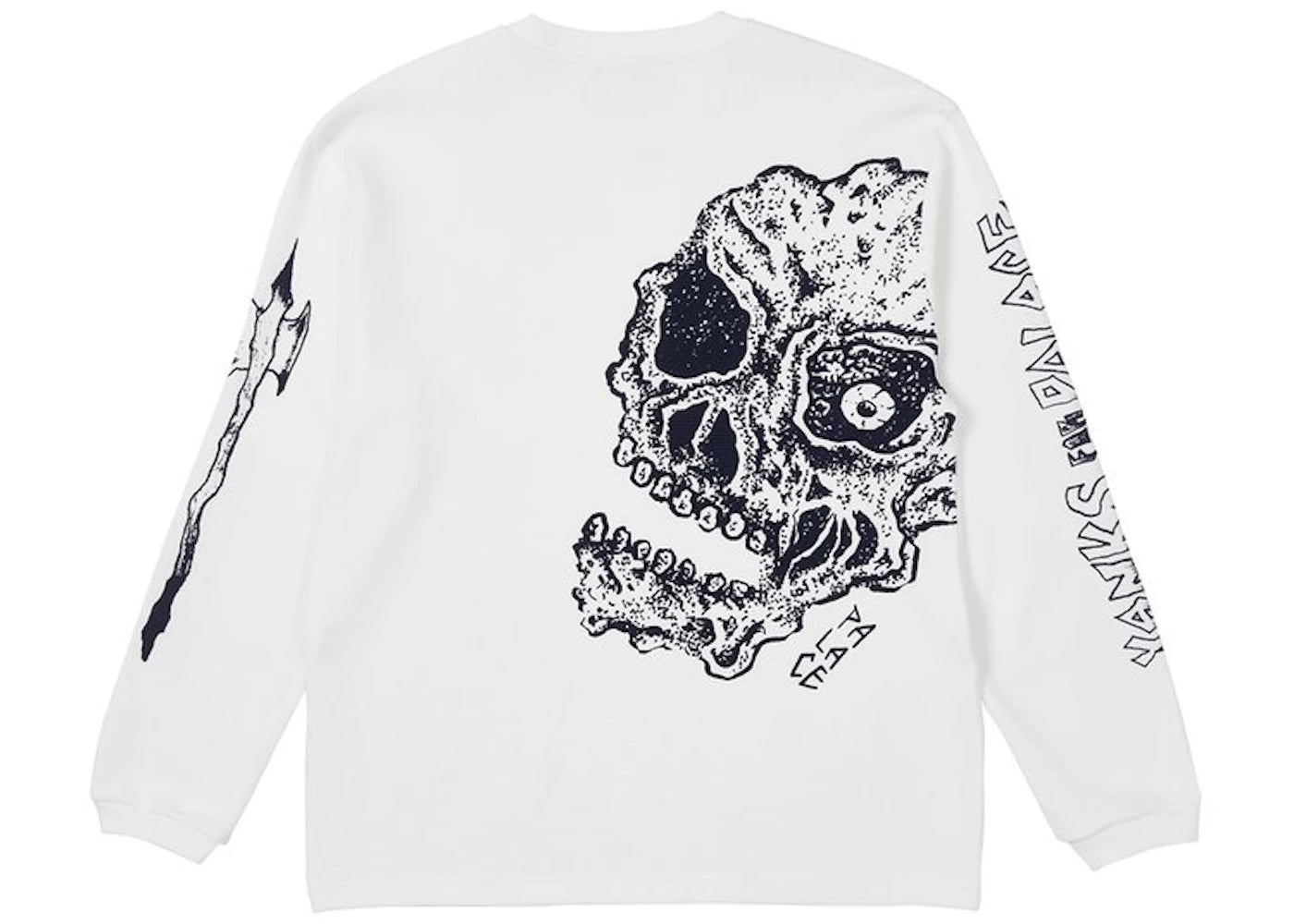 Palace Lotties Thermal Skull Longsleeve White
