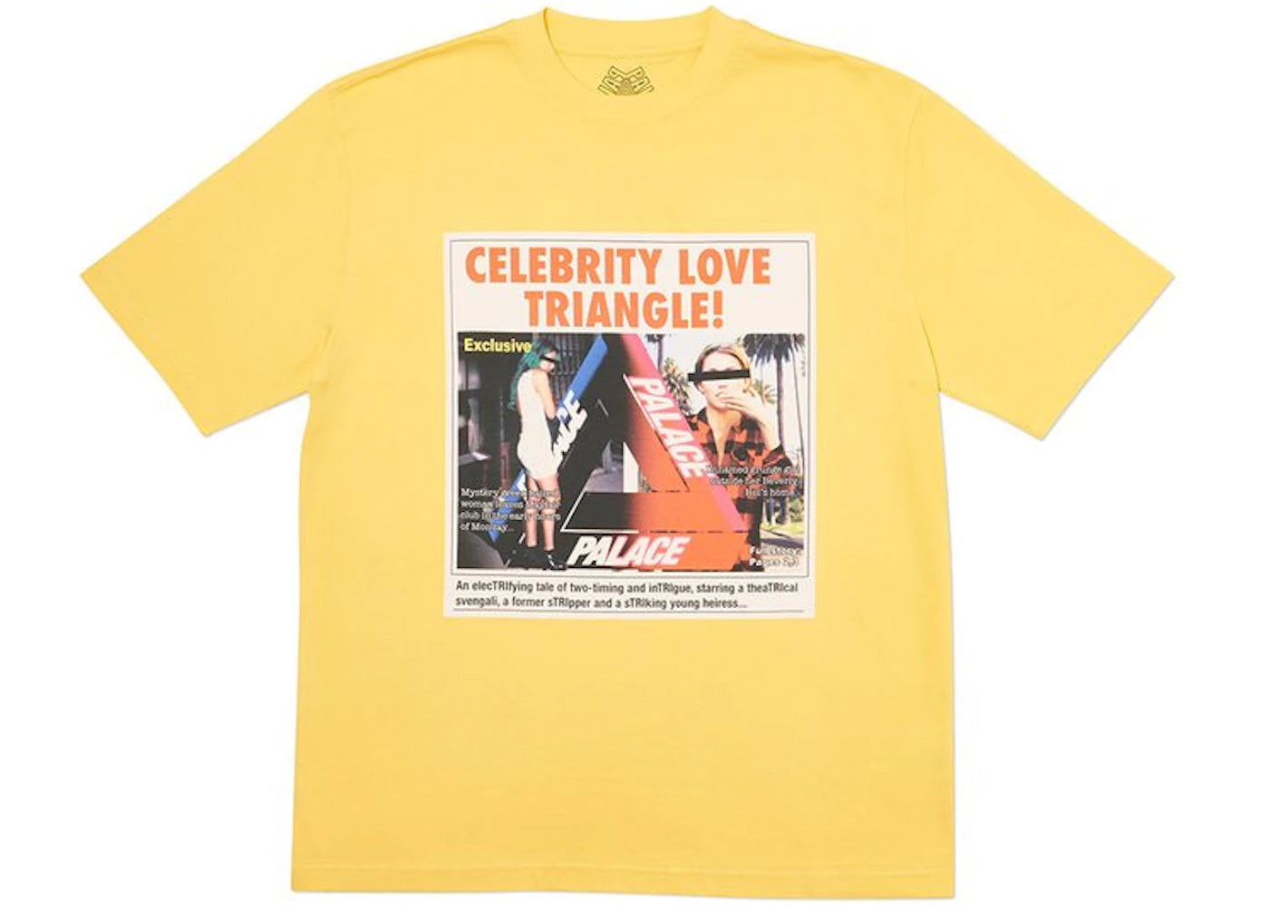 Palace Love Triangle T-Shirt Yellow