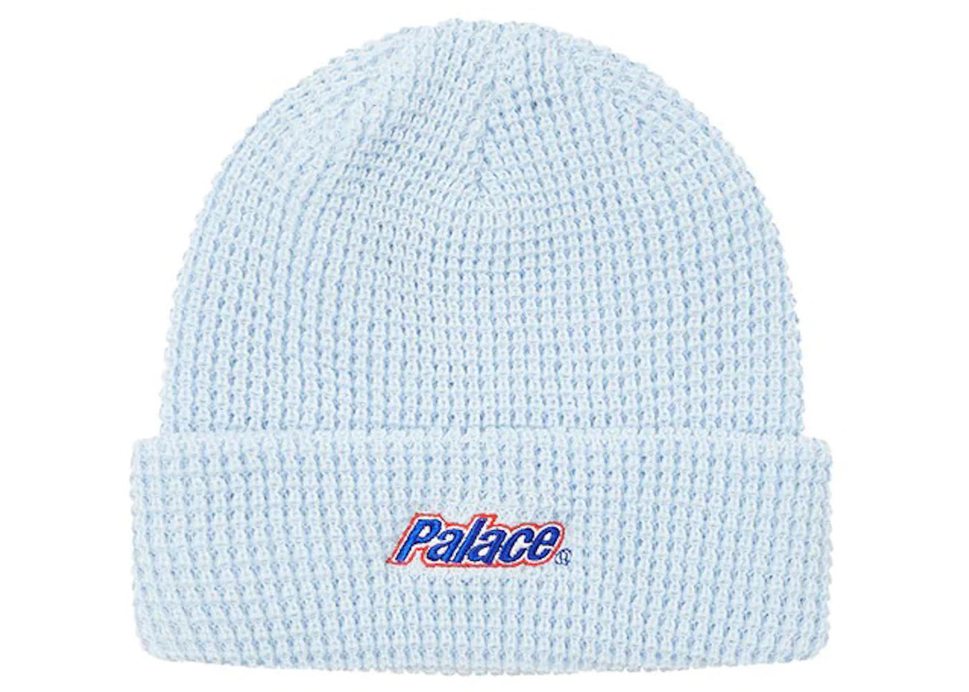 Palace Lowercase Font Beanie Light Blue