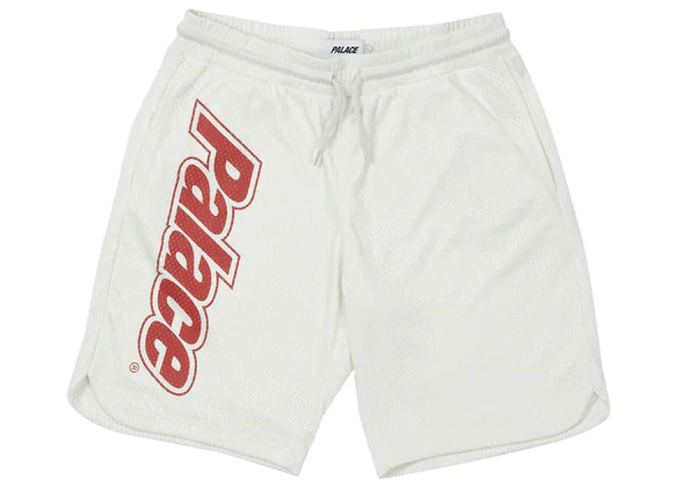 Palace Lowercase Font Shorts White