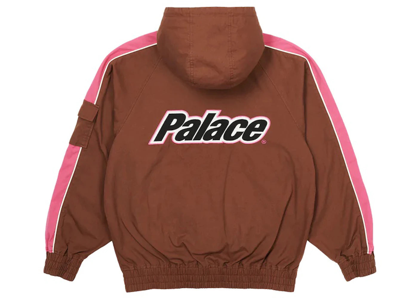 Palace Lowercase Hooded Cotton Jacket Brown/Pink