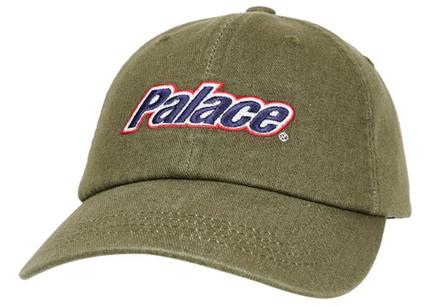 Palace Lowercase Washed Denim 6-Panel Olive