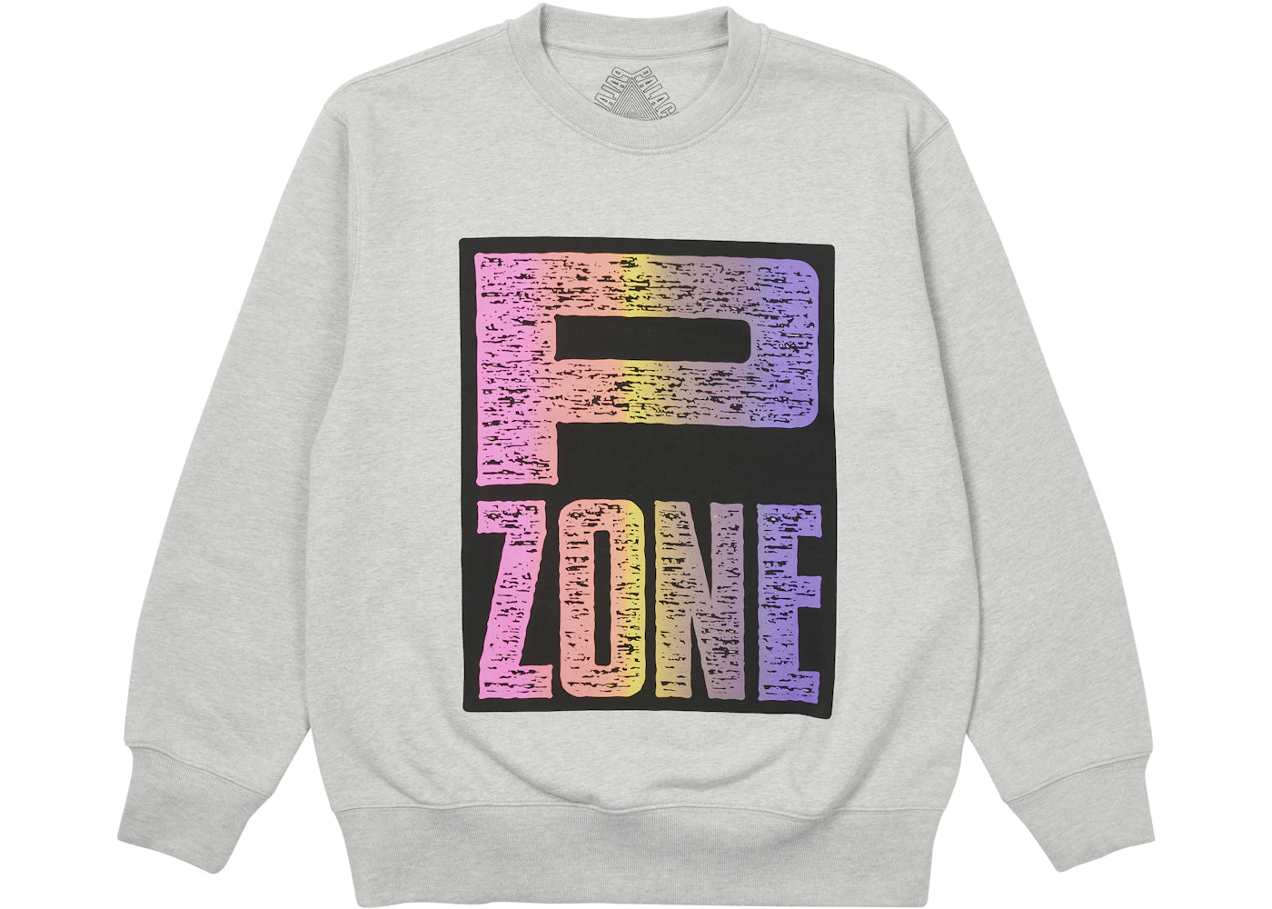 Palace M-Zone Mutant P-Zone Fade Crew Grey Marl