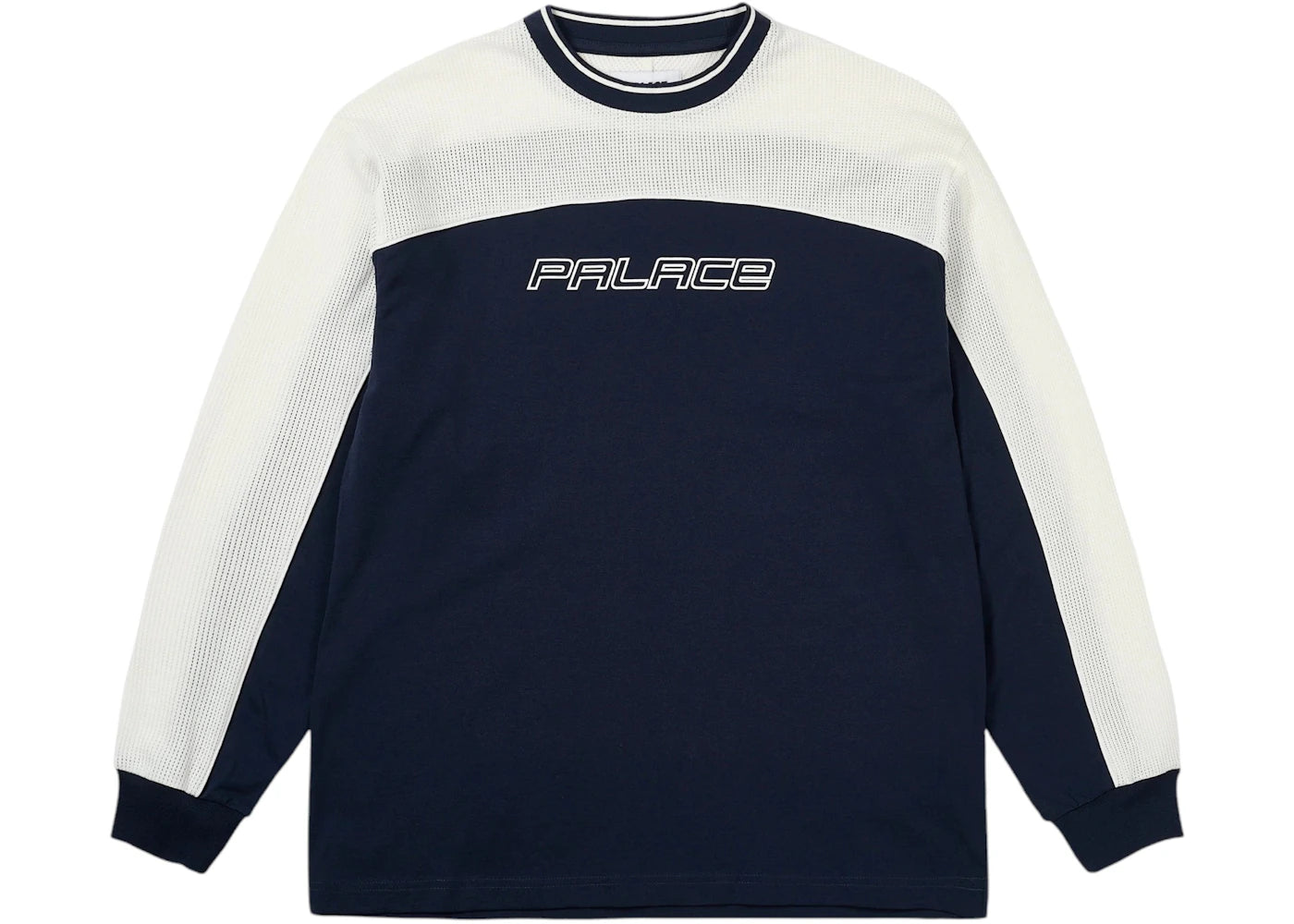 Palace Mesh Panel Longsleeve Navy