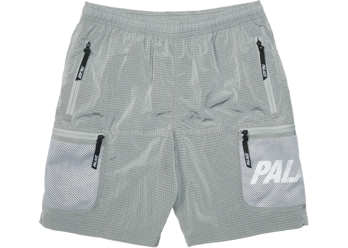 Palace Mesh Pocket Shell Shorts Grey