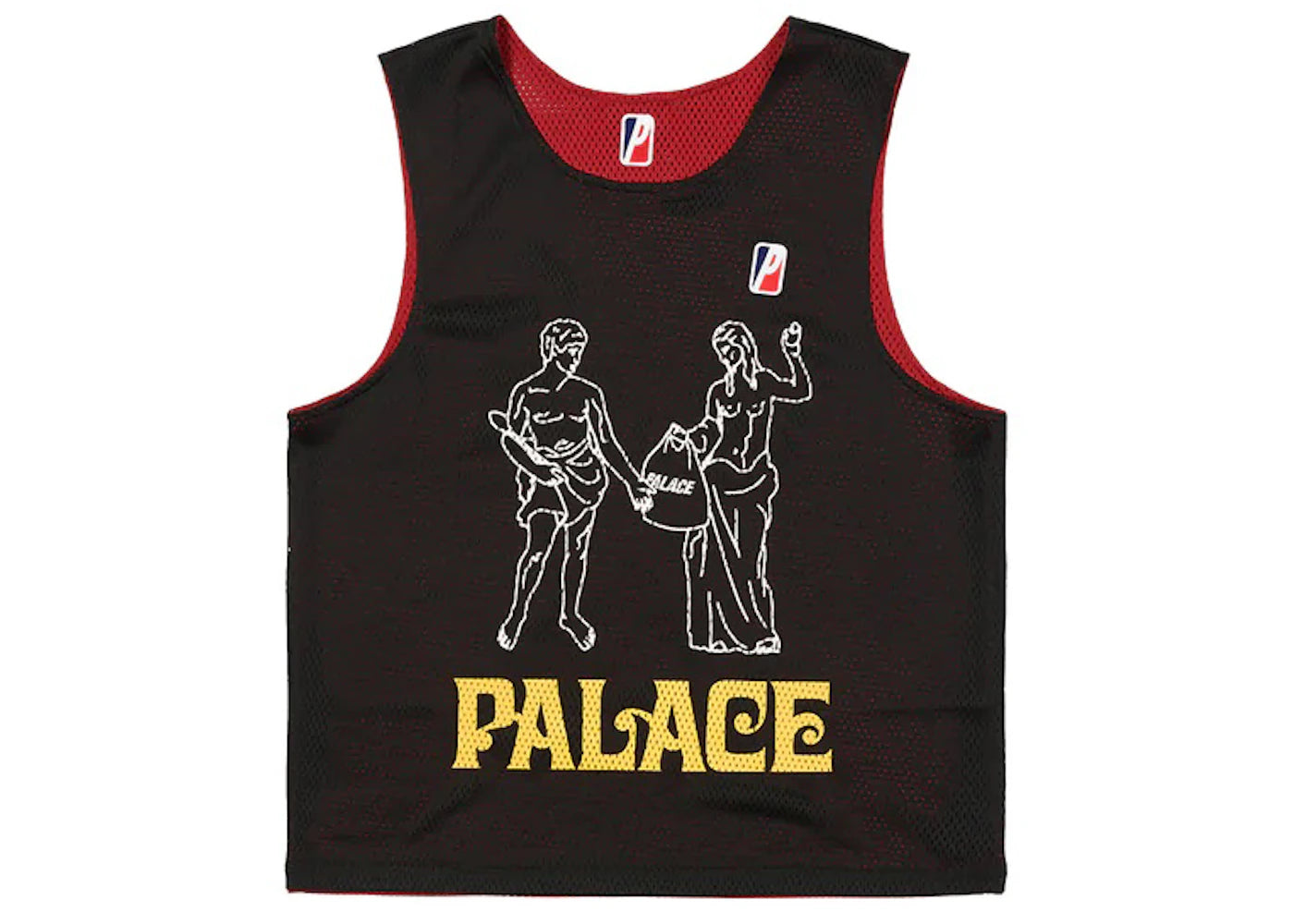 Palace Mesh Practice Vest Black/Red