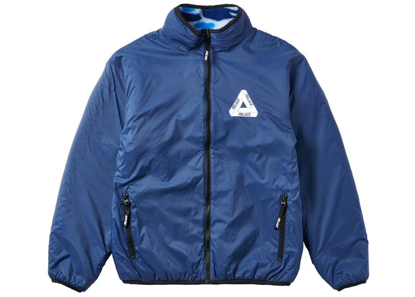 Palace Mirage Reversible Fleece Jacket Blue