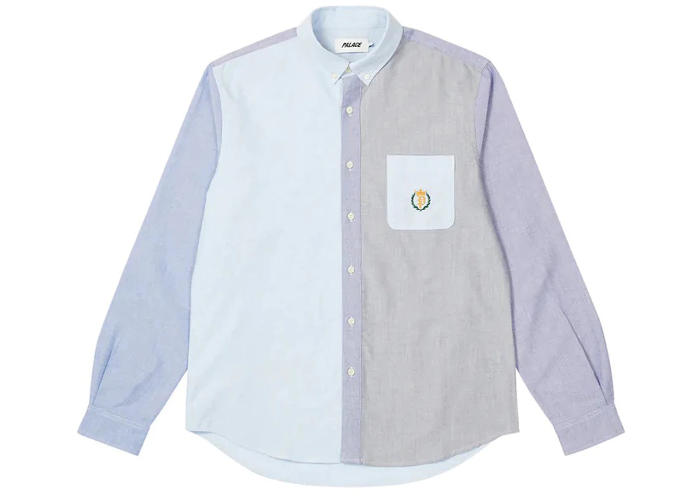 Palace Mixed Oxford Shirt Blue