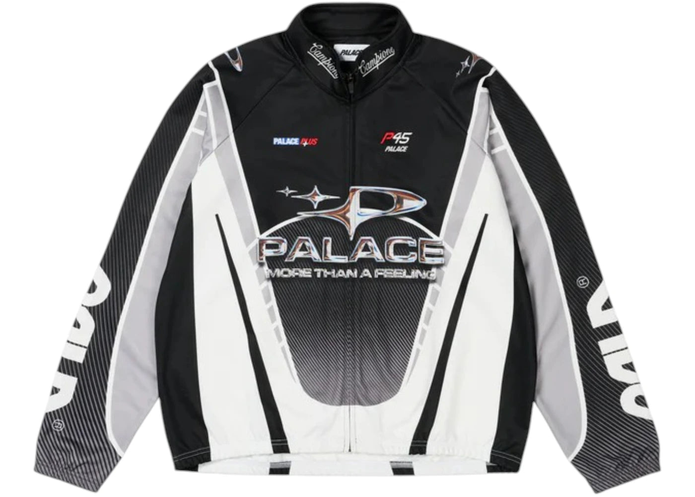 Palace More Than A Cycling Zip Jacket Black/Silver