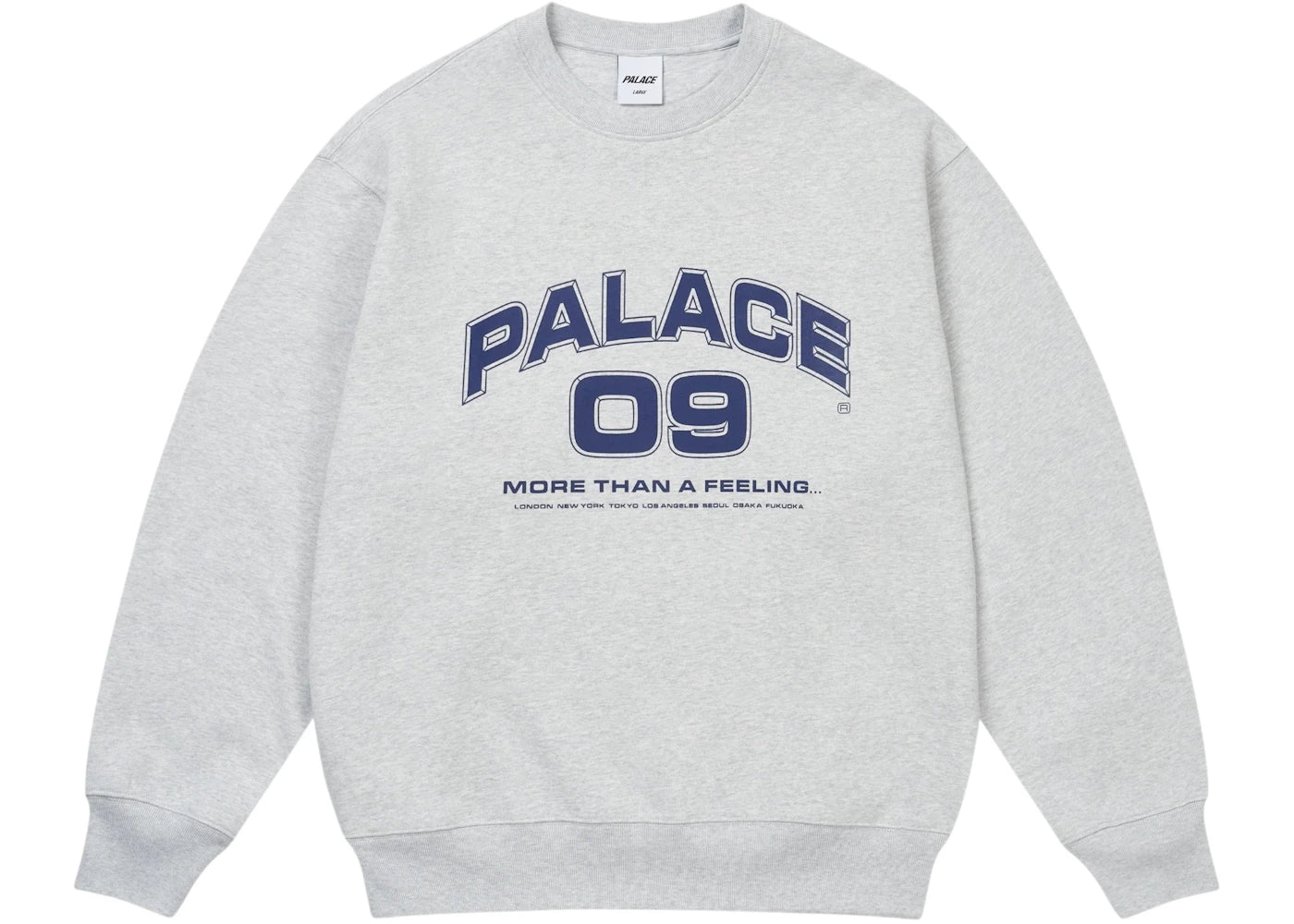 Palace More Than A Feeling Crew Grey Marl