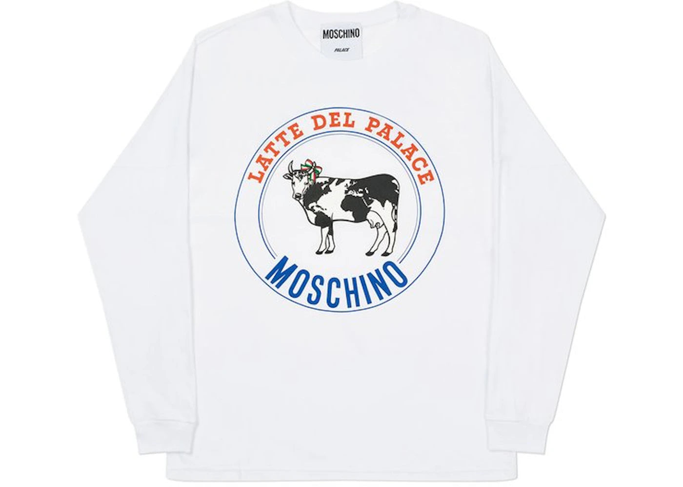 Palace Moschino Cow Longsleeve White
