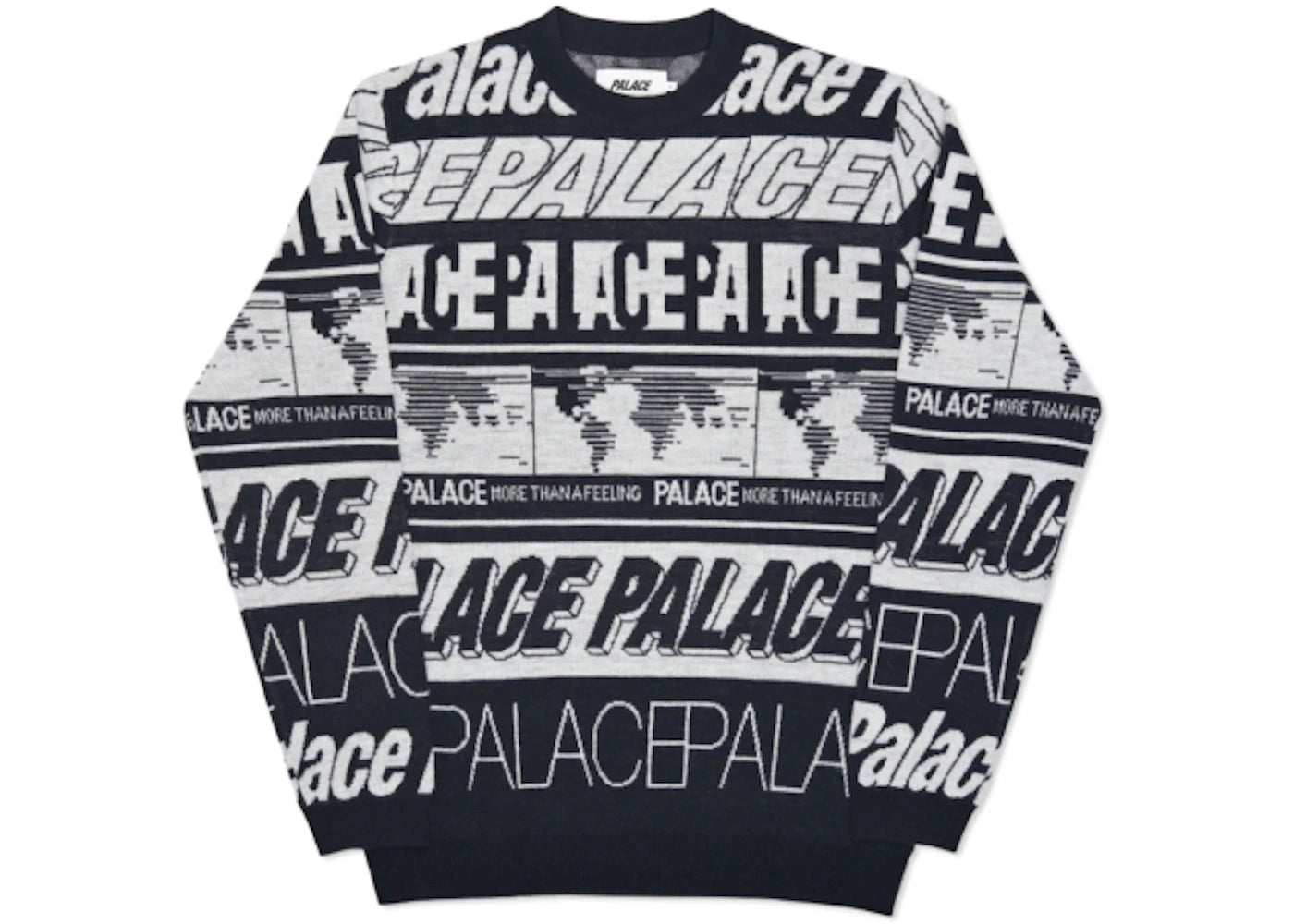 Palace Multi Font Knit Black