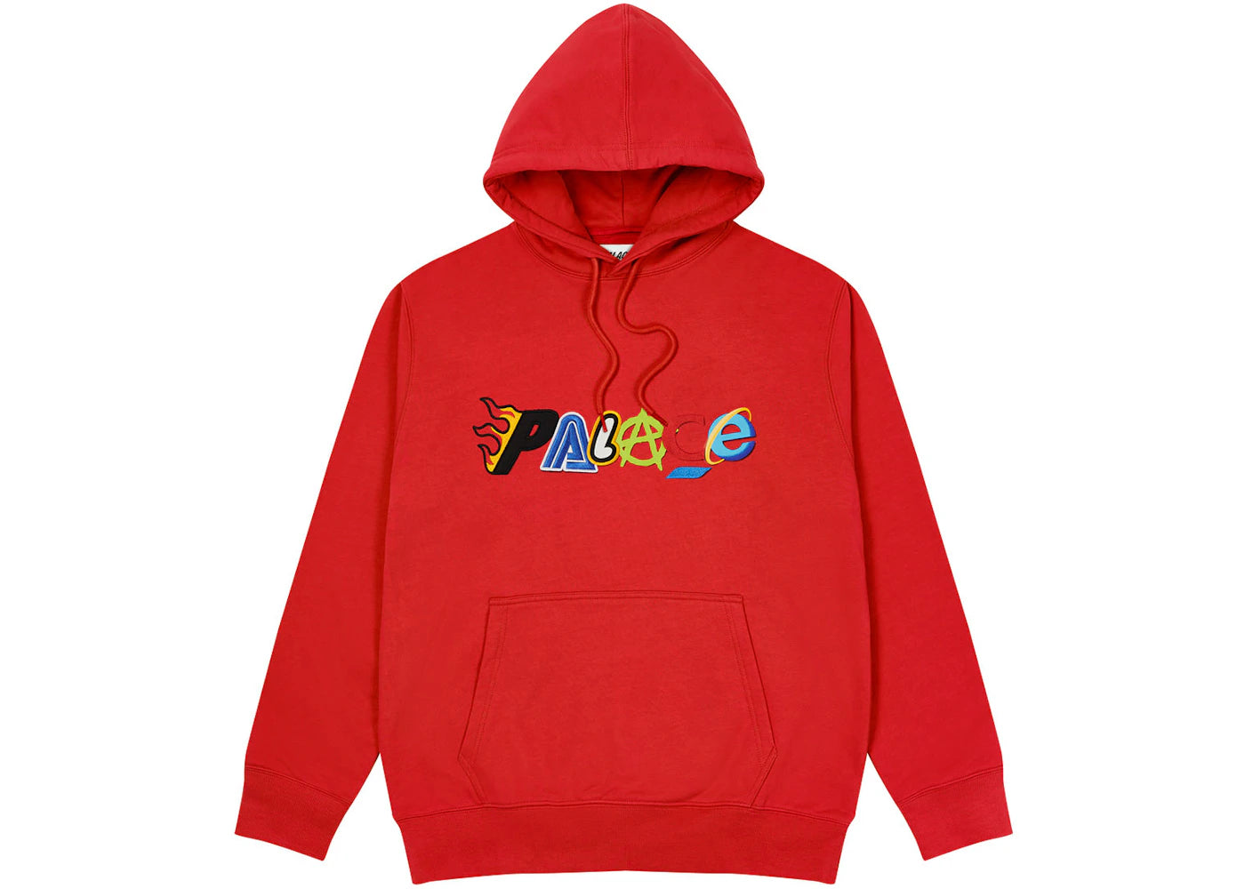 Palace Multi Hood Sweatshirt Red