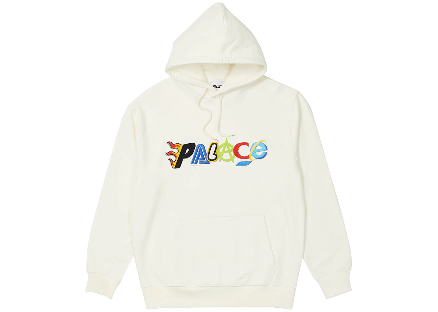 Palace Multi Hood Sweatshirt White