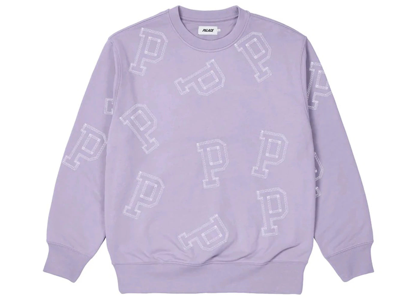 Palace Multi P Flatlock Crew Lilac