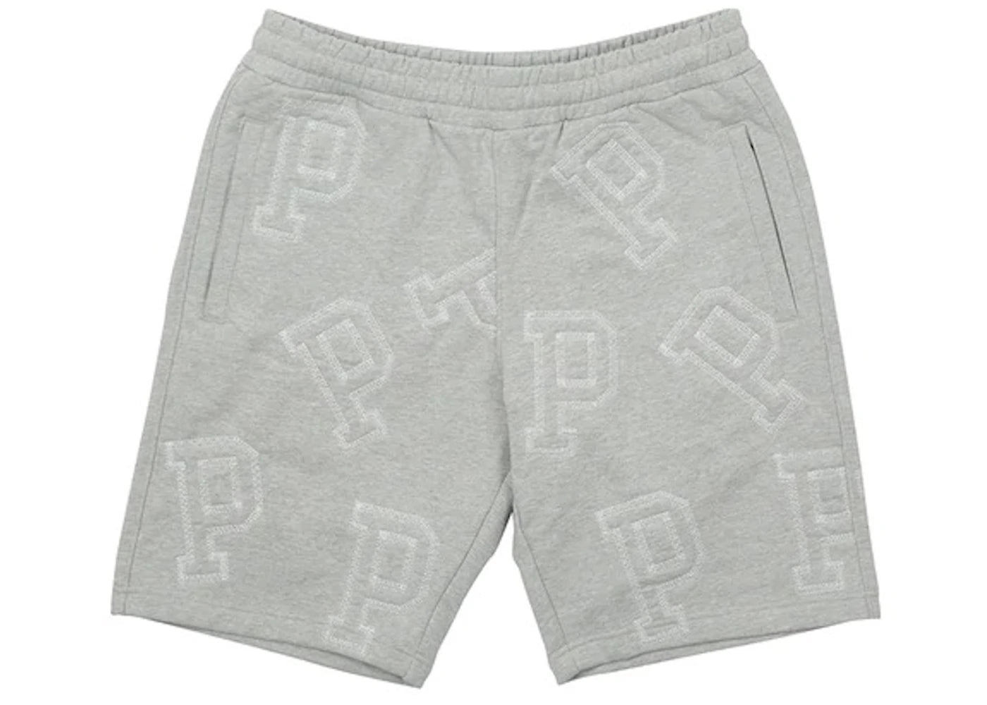 Palace Multi P Sweat Shorts Grey Marl