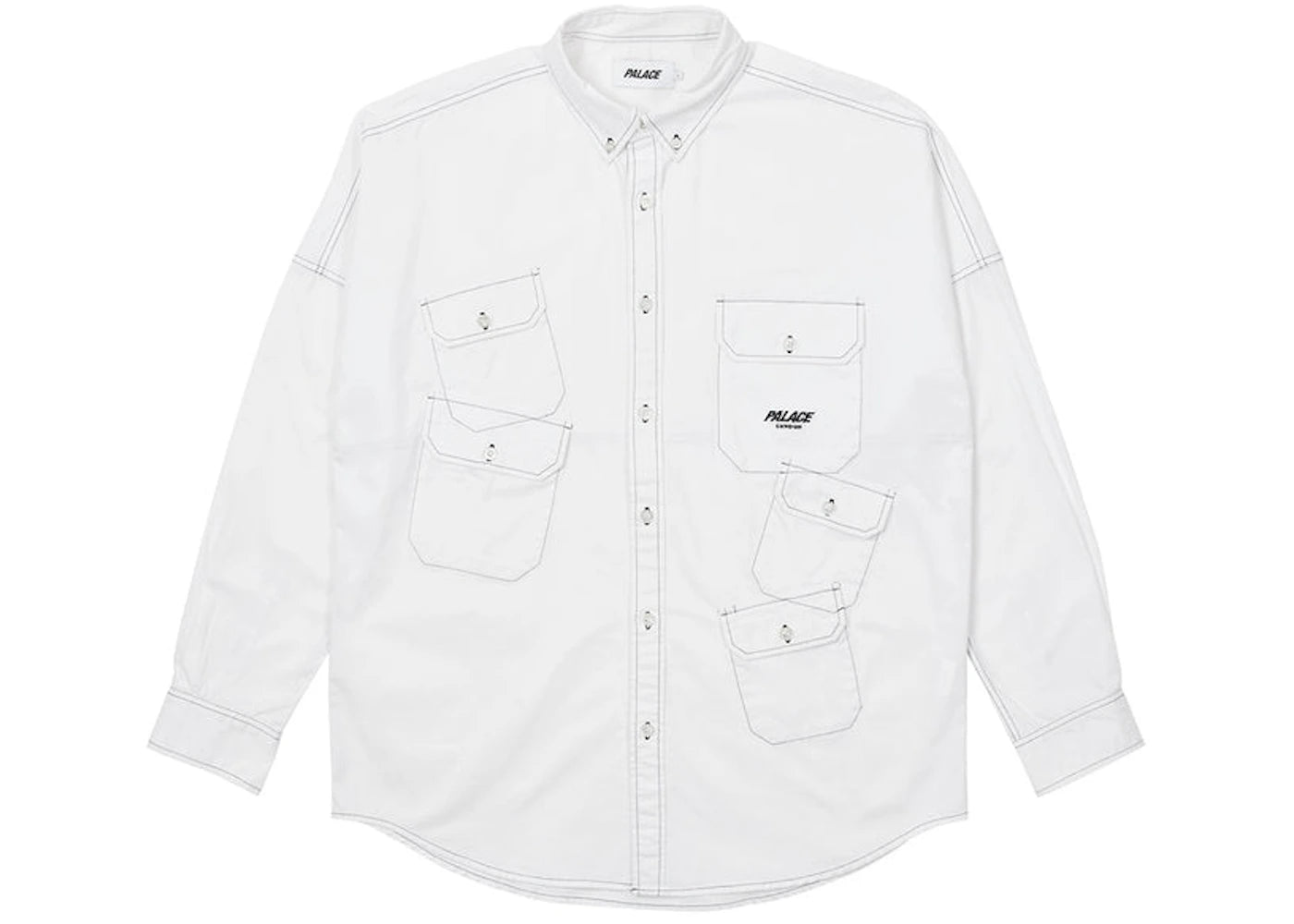 Palace Multi Pocket Shirt White