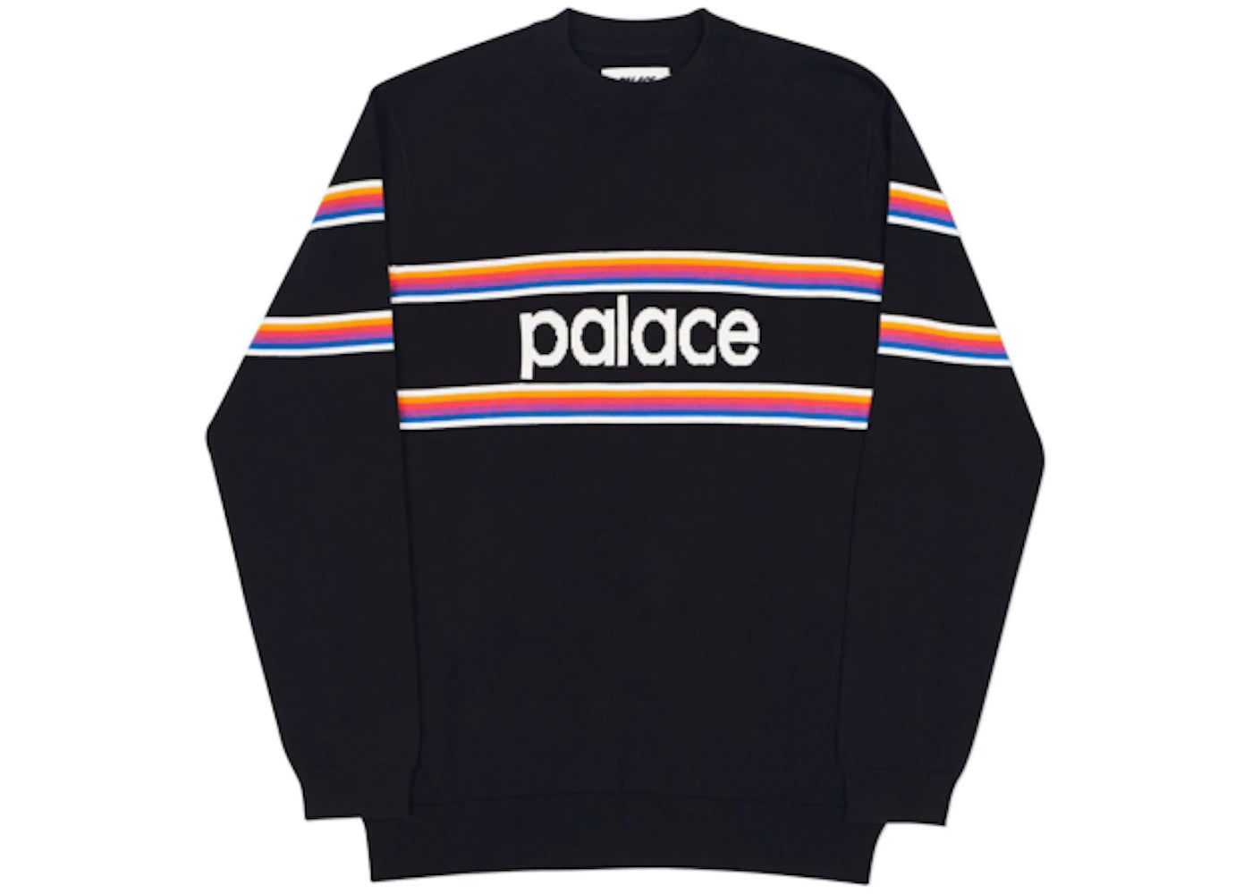 Palace Multi Stripe Knit Black