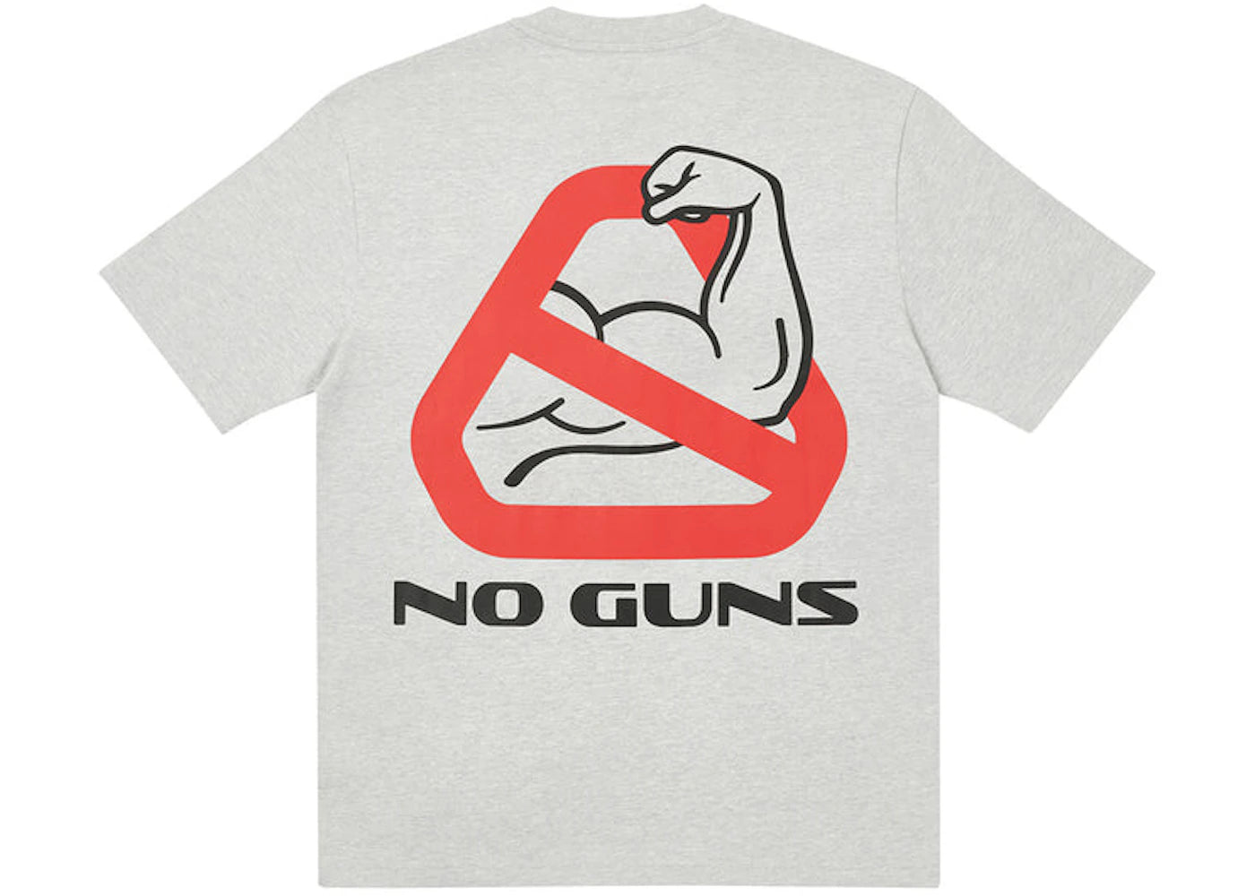 Palace Nein Guns T-shirt Grey Marl