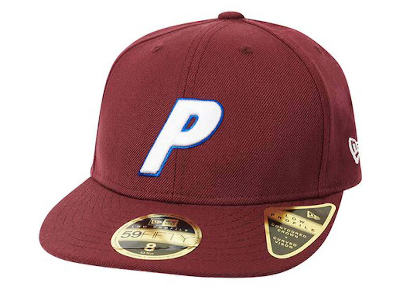 Palace New Era London Hat Burgundy