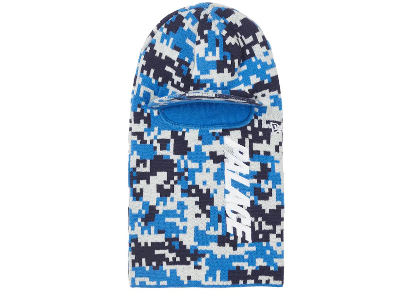 Palace New Era Peaked Balaclava Blue Camo
