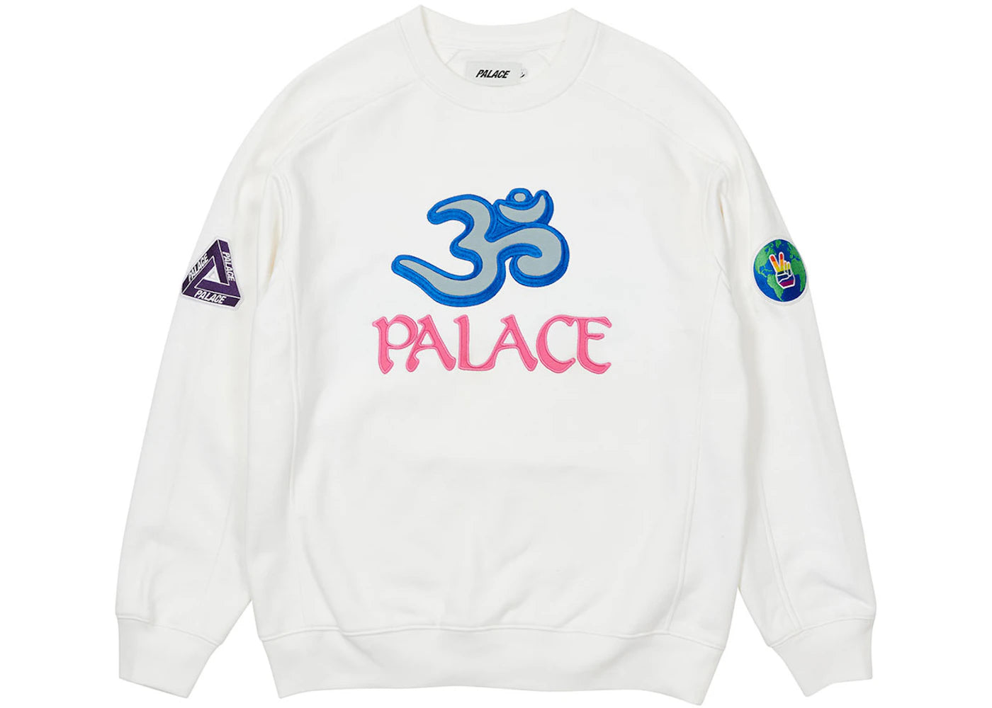 Palace OM Crew White