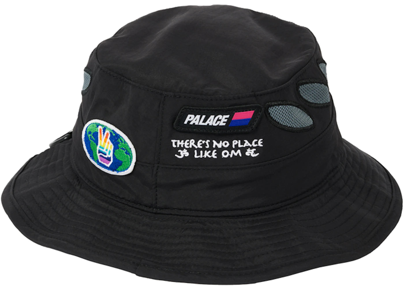 Palace OM Shell Bucket Hat Black