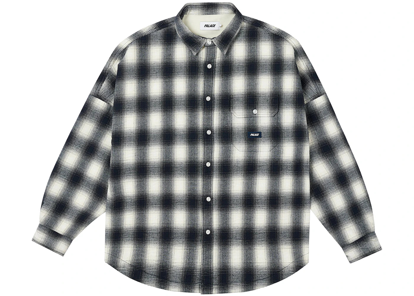 Palace Ombre Flannel Shirt Navy