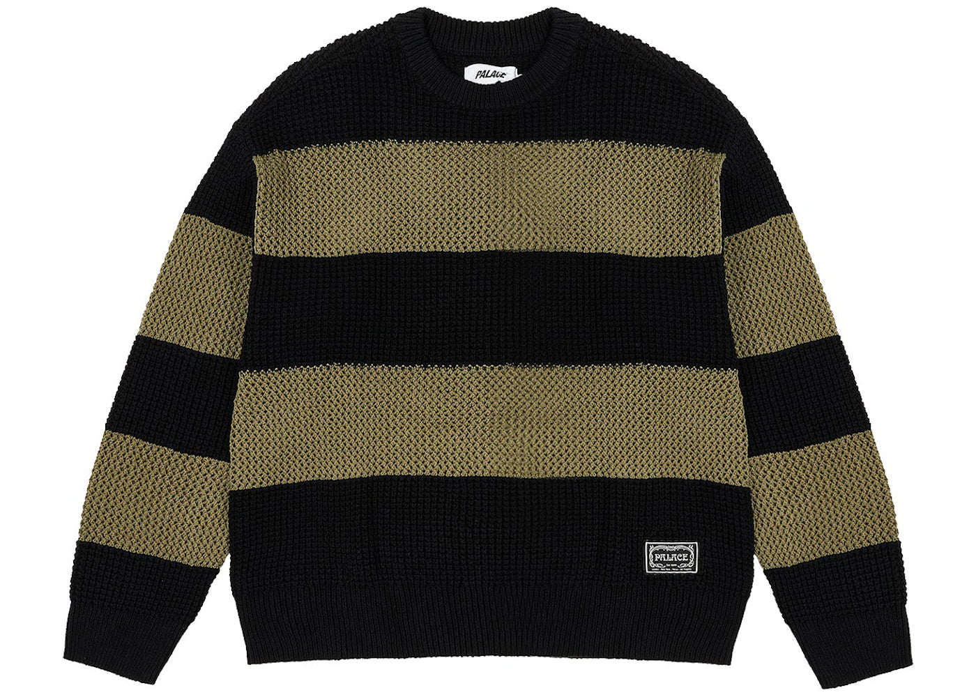 Palace Open Stripe Knit Black/Green